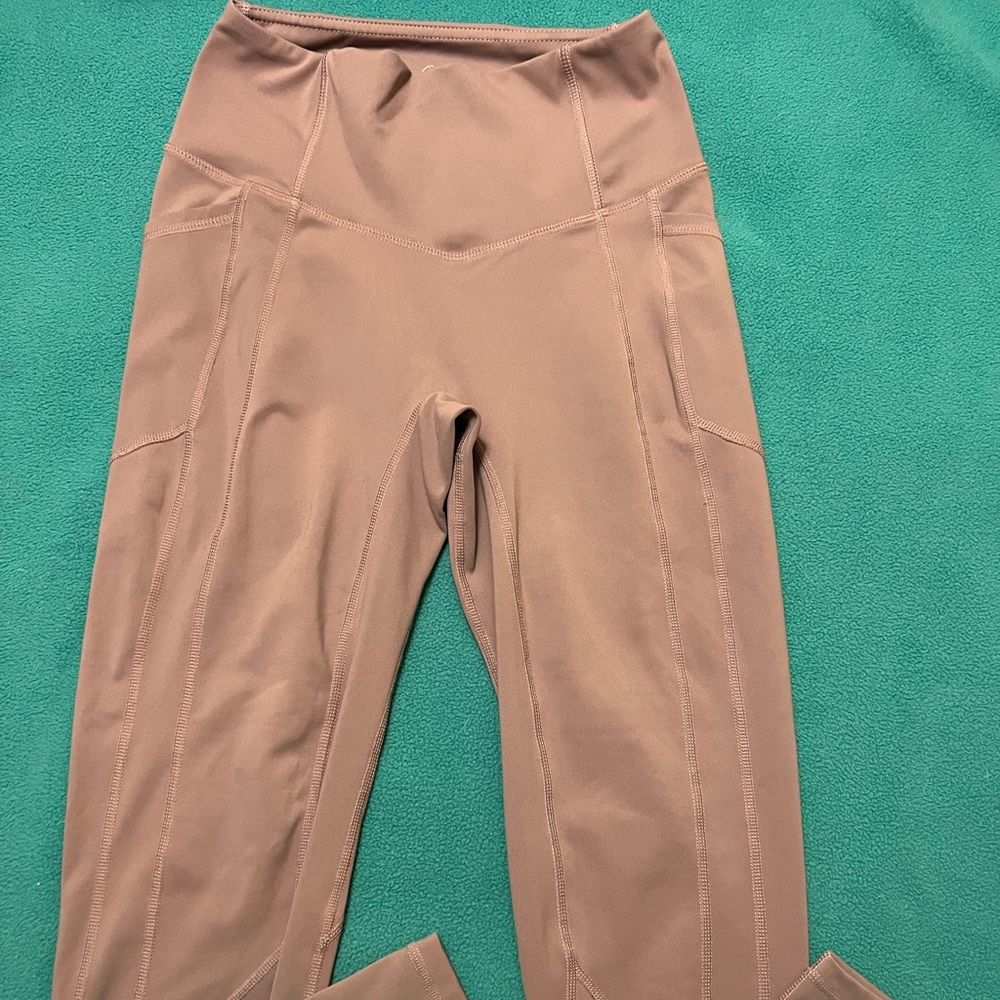 Til You Collapse Mauve Pocket leggings